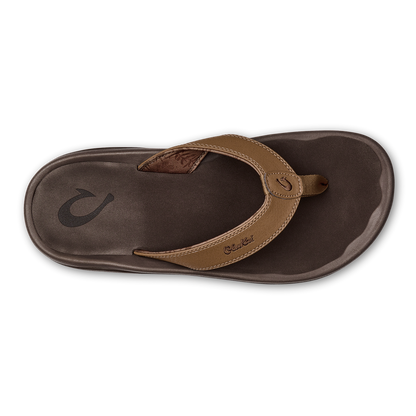 OluKai ‘Ohana Men's Best Selling Beach Sandals - Tan / Dark Java