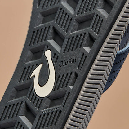 OluKai Ulele Men's Beach Sandals - Blue Depth / Charcoal