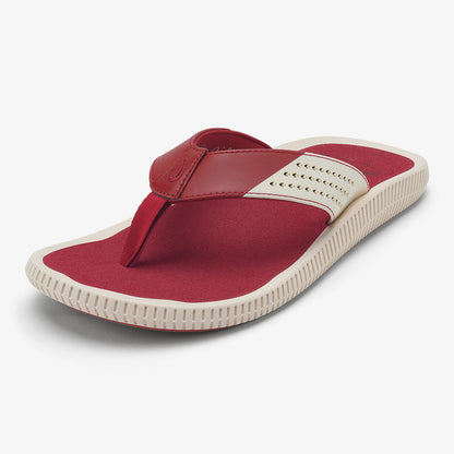 OluKai Ulele - Off White / Deep Red