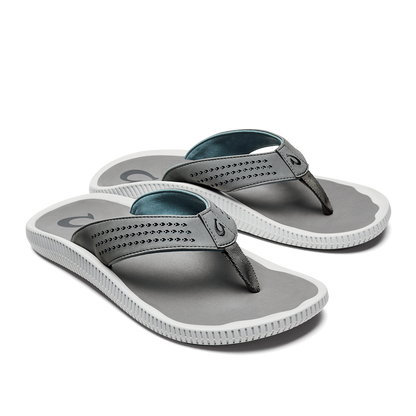 OluKai Ulele Men's Water-Ready Beach Sandals - Stone