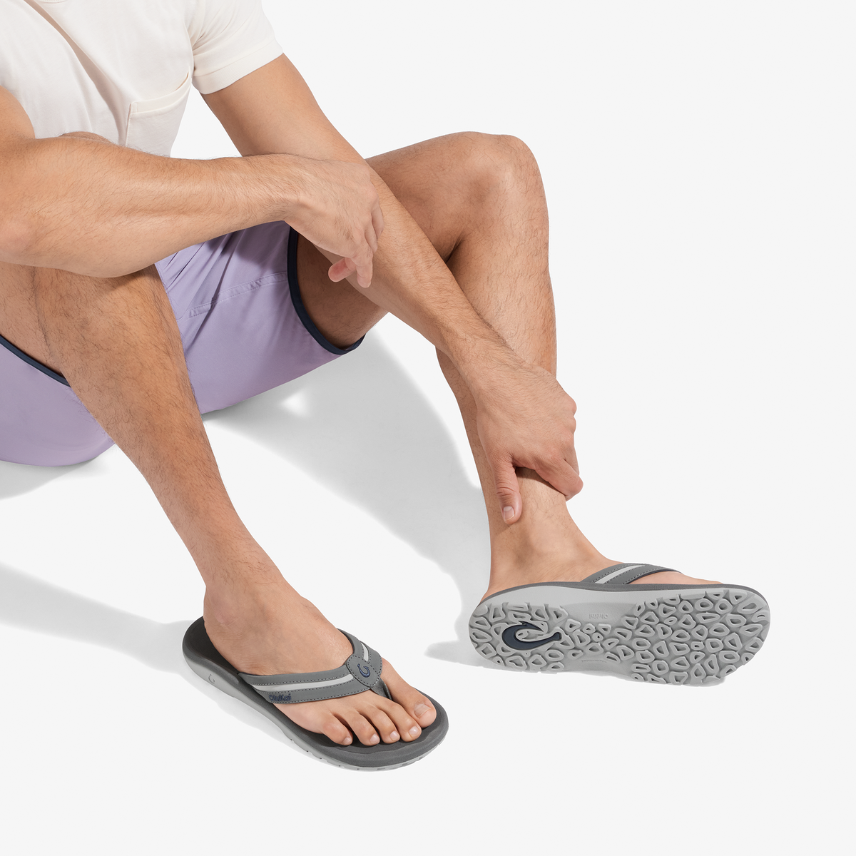 OluKai ʻOhana Palua - Cloud Grey / Rock