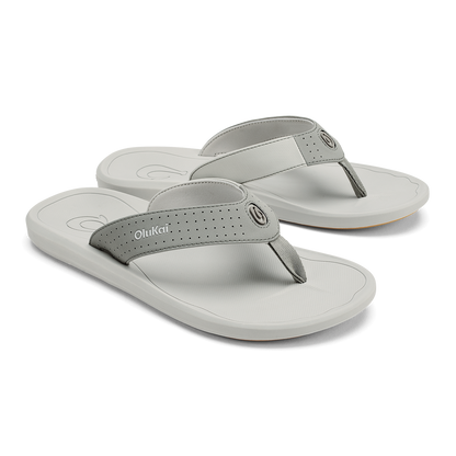 OluKai Ki‘i Men’s Water Ready Beach Sandals - Ash / Sterling