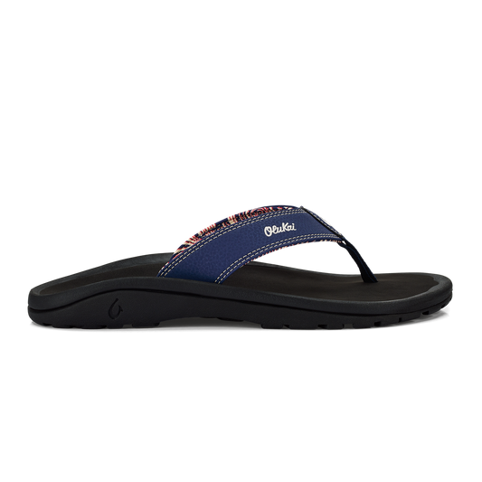 OluKai ‘Ohana Men's Beach Sandals - Navy / Onyx
