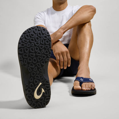 OluKai ‘Ohana Men's Beach Sandals - Navy / Onyx