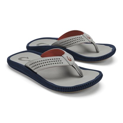 OluKai Ulele Men's Beach Sandals - Ash