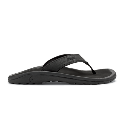 OluKai ‘Ohana Men's Best Selling Beach Sandals - Black