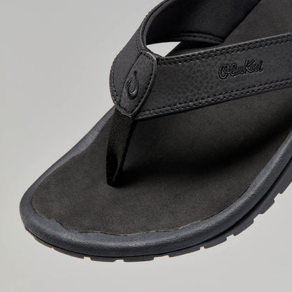 OluKai ‘Ohana Men's Best Selling Beach Sandals - Black