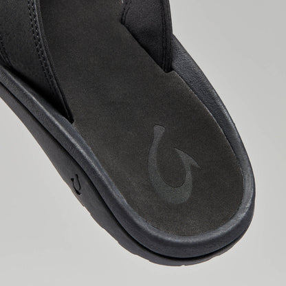 OluKai ‘Ohana Men's Best Selling Beach Sandals - Black