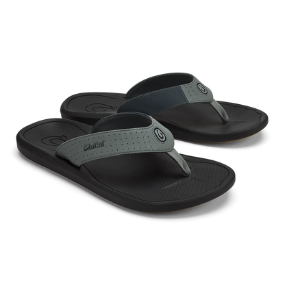 OluKai Ki‘i Men’s Water Ready Beach Sandals - Rock / Lava Rock