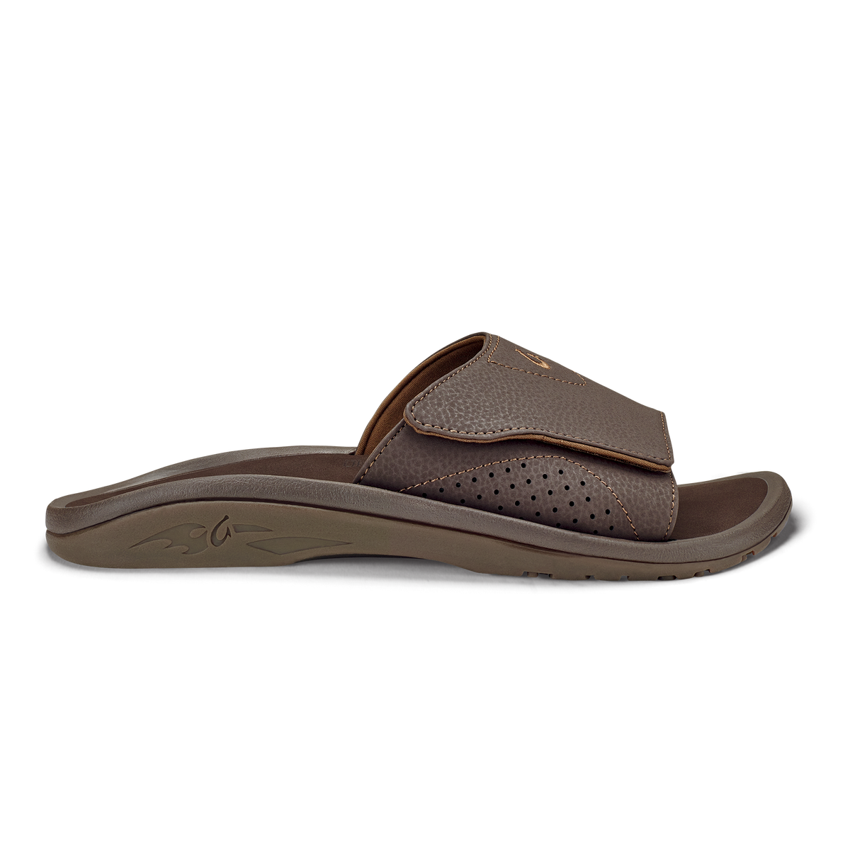 OluKai Nalu Slide Men's Beach Slide Sandals - Dark Java