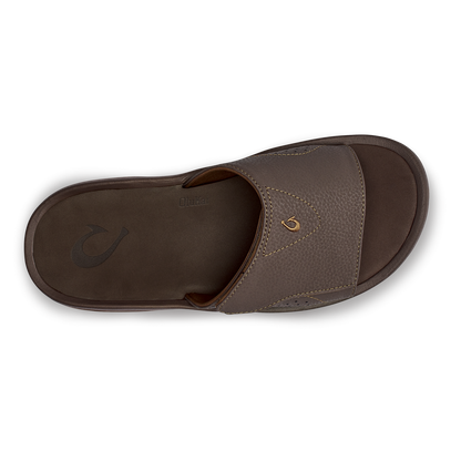 OluKai Nalu Slide Men's Beach Slide Sandals - Dark Java