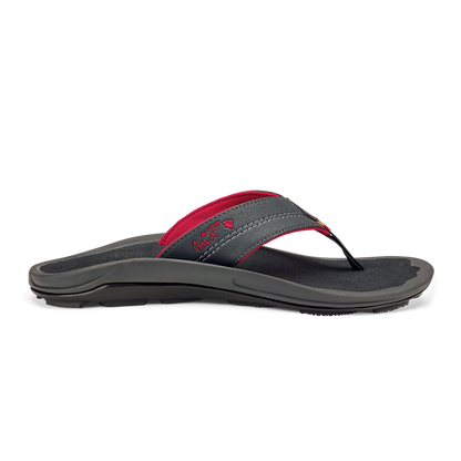 OluKai Kīpī Men’s Comfortable Beach Sandals - Dark Shadow