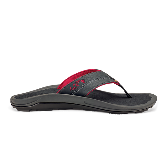OluKai Kīpī Men’s Comfortable Beach Sandals - Dark Shadow