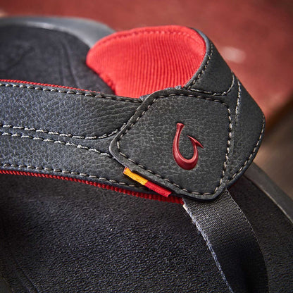 OluKai Kīpī Men’s Comfortable Beach Sandals - Dark Shadow