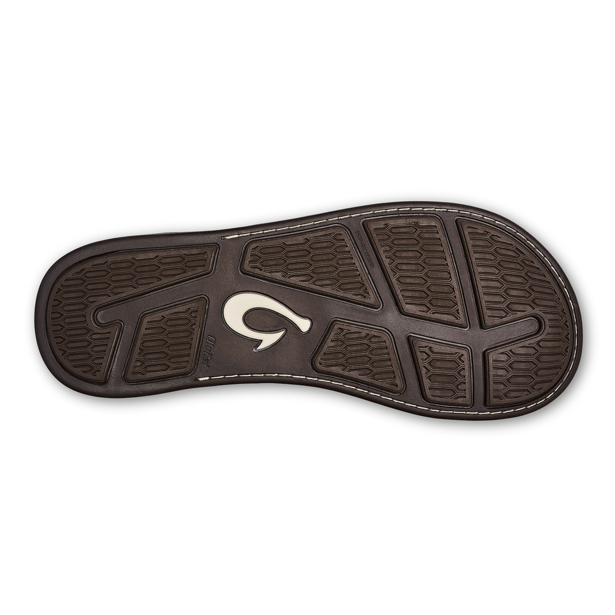 OluKai Tuahine Men's Waterproof Leather Beach Sandals - Trench Blue
