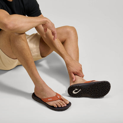OluKai ‘Ohana Men's Best Selling Beach Sandals - Dirt / Lava Rock
