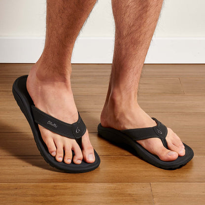 OluKai OluKai ‘Ohana - Black / Dark Shadow | Men's Beach Sandals