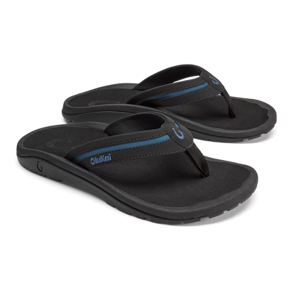 OluKai ʻOhana Pālua - Black / Slate Blue