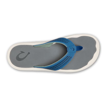 OluKai Ulele Men's Beach Sandals - Slate Blue / Charcoal