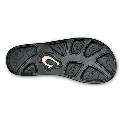 OluKai OluKai Mea Ola - Black | Men's Leather Beach Sandals