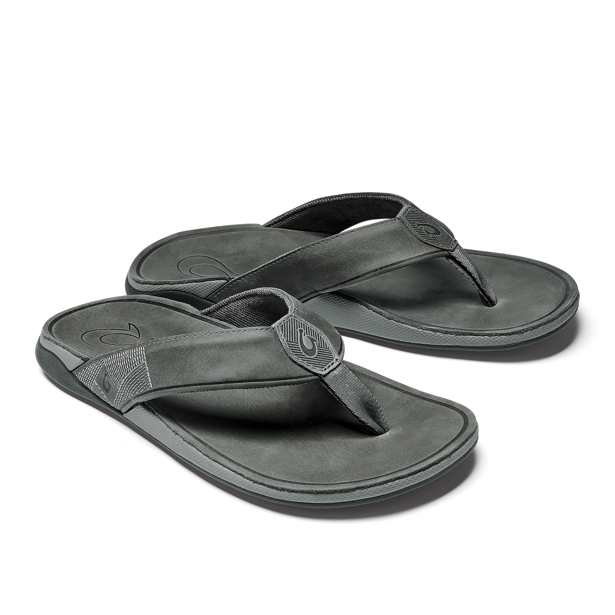 OluKai Tuahine Men's Waterproof Leather Beach Sandals - Lagoon