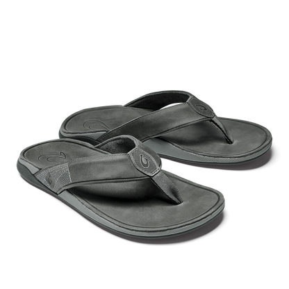 OluKai Tuahine Men's Waterproof Leather Beach Sandals - Lagoon