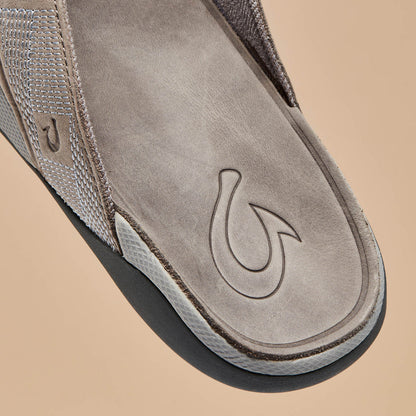 OluKai Tuahine Men's Waterproof Leather Beach Sandals - Lagoon