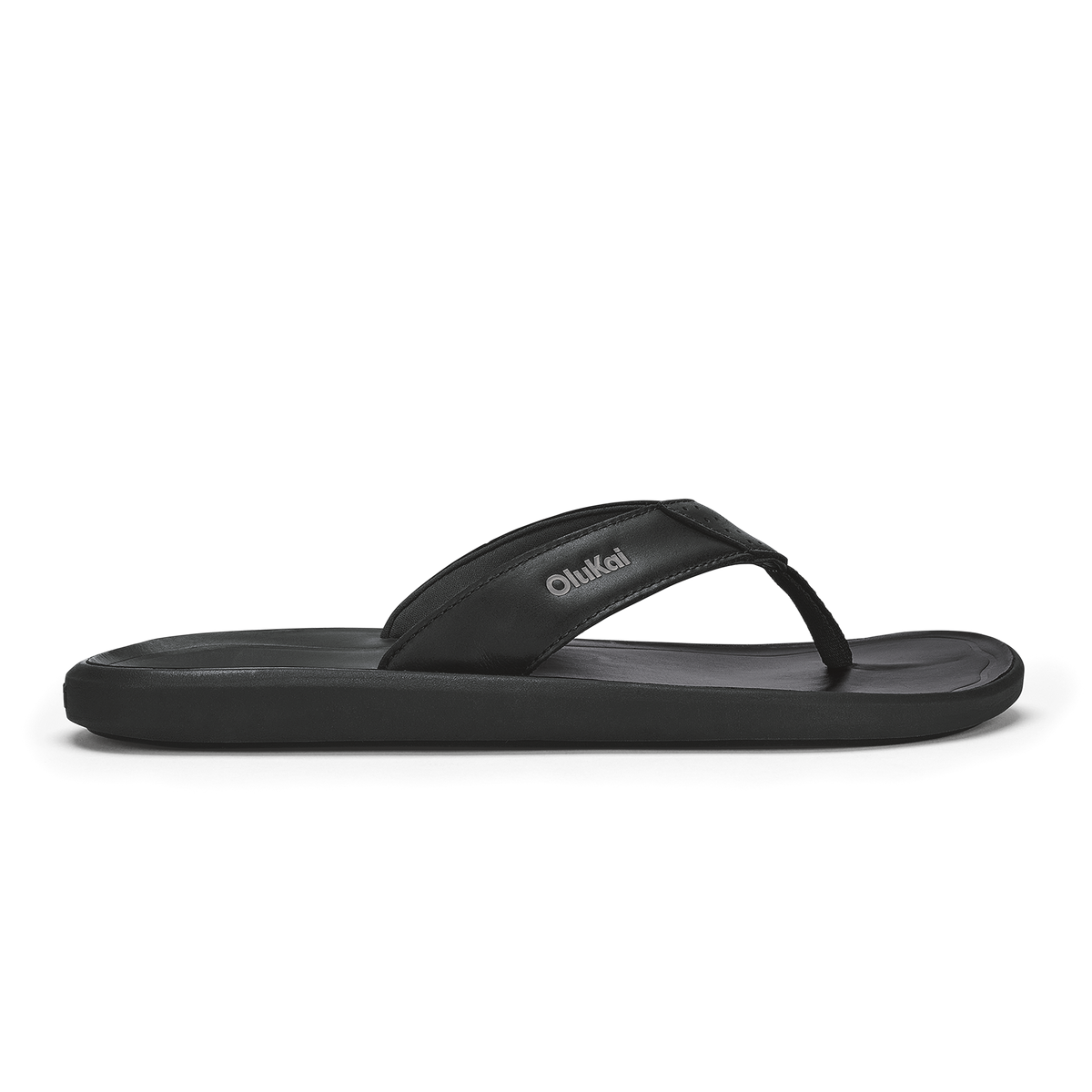 OluKai Pili Men’s Waterproof Leather Sandals - Lava Rock
