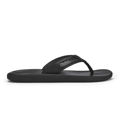 OluKai Pili Men’s Waterproof Leather Sandals - Lava Rock