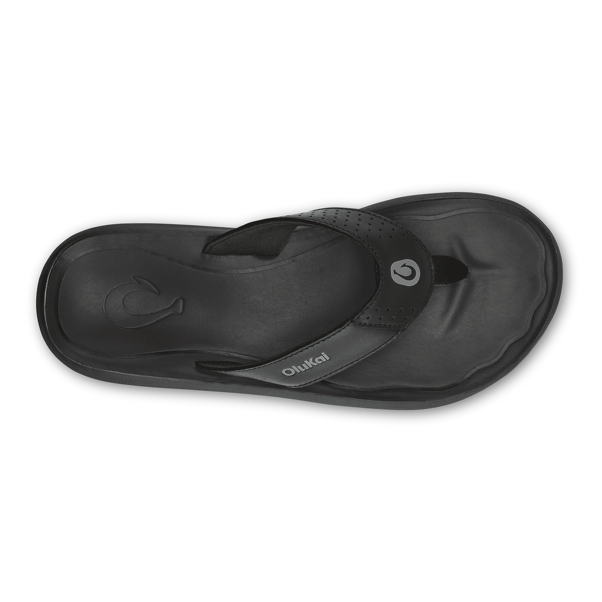 OluKai Pili Men’s Waterproof Leather Sandals - Lava Rock