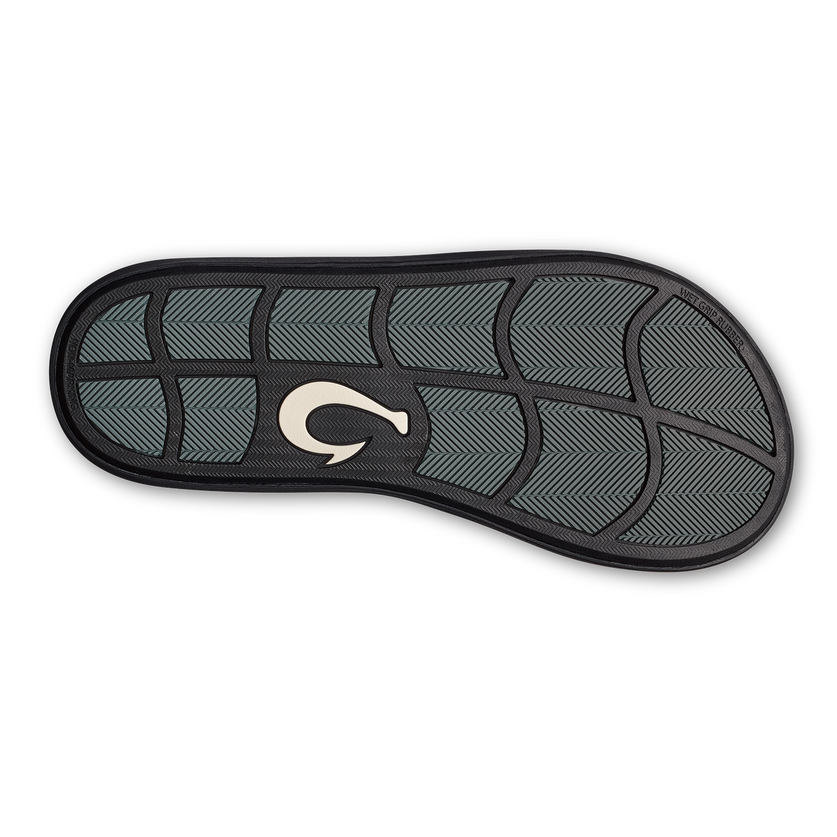 OluKai Pili Men’s Waterproof Leather Sandals - Lava Rock