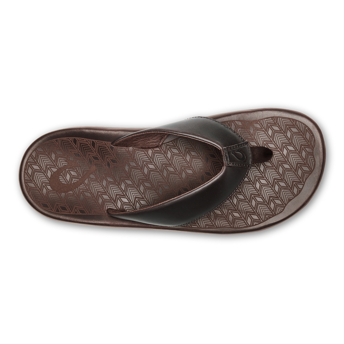 OluKai ‘Ilikai Men‘s Leather Beach Sandals - Dark Wood