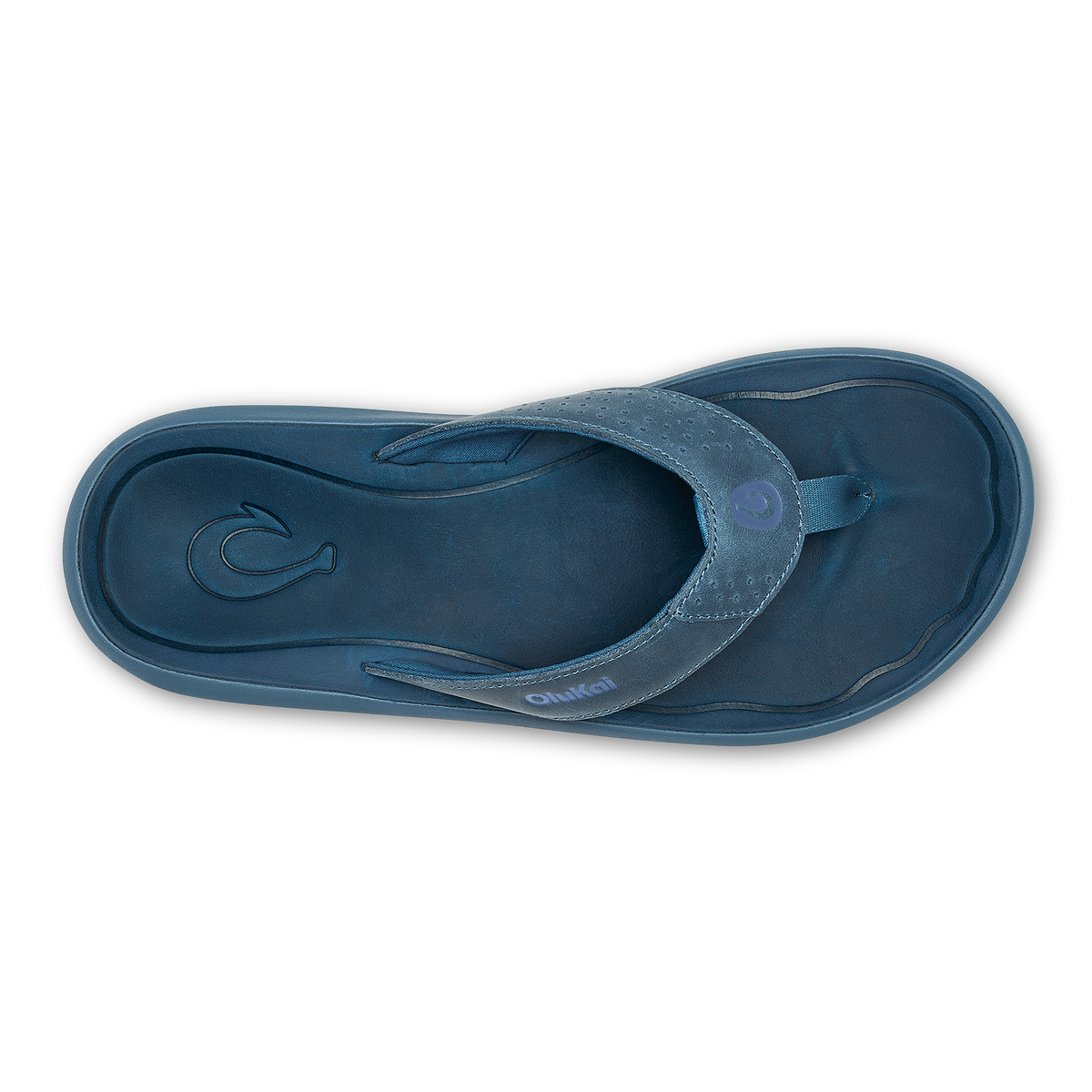 OluKai Pili Men’s Waterproof Leather Sandals - Blue Fog / Coastal Blue