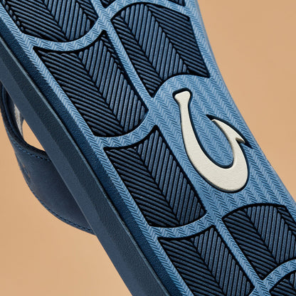 OluKai Pili Men’s Waterproof Leather Sandals - Blue Fog / Coastal Blue