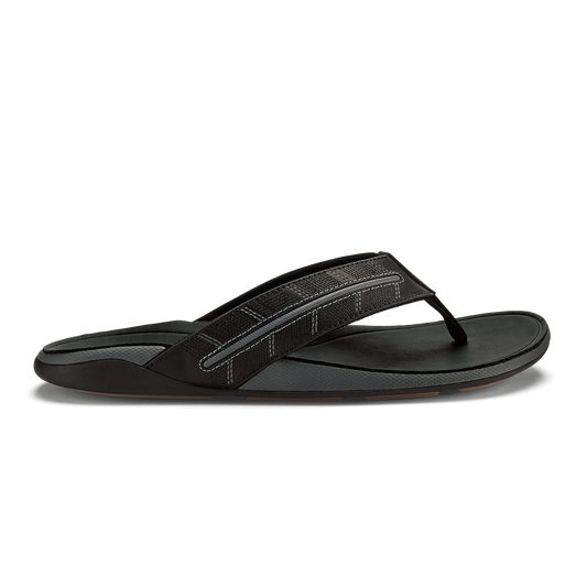 OluKai Tuahine Palm - Lava Rock / Dk Shadow