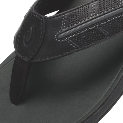 OluKai Tuahine Palm - Lava Rock / Dk Shadow