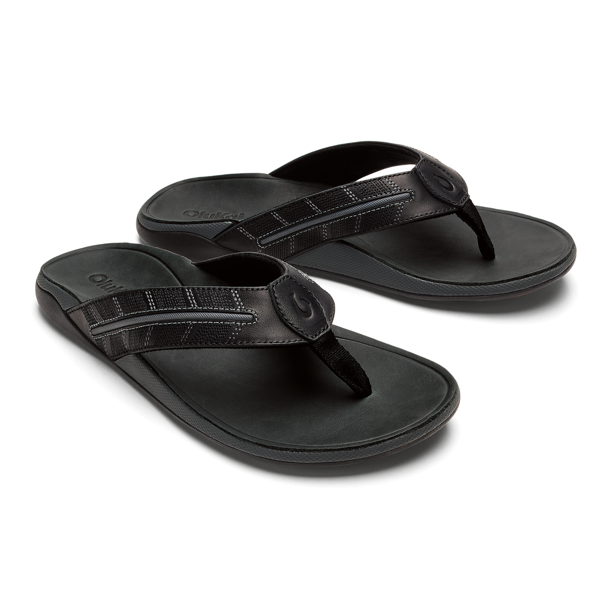 OluKai Tuahine Palm - Lava Rock / Dk Shadow