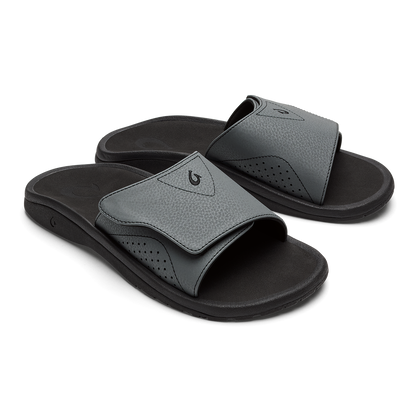 OluKai Nalu Slide - Rock / Black