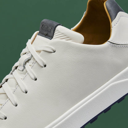OluKai Wai‘alae Men’s Waterproof Leather Golf Shoes - White