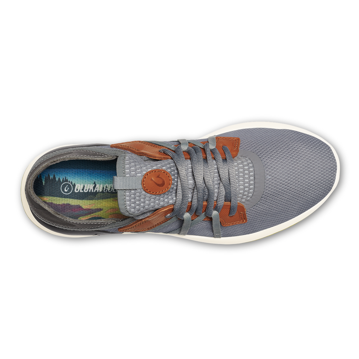 OluKai Manele Men’s Breathable Golf Shoes - Poi / Charcoal