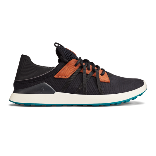OluKai Manele Men’s Breathable Golf Shoes - Black / Dark Shadow
