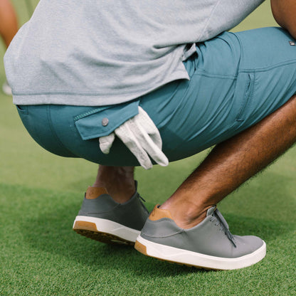 OluKai Wai‘alae Men’s Waterproof Leather Golf Shoes - Stone