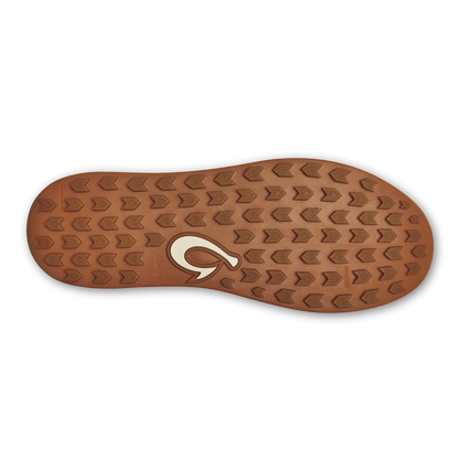 OluKai Wai‘alae Men’s Waterproof Leather Golf Shoes - Stone