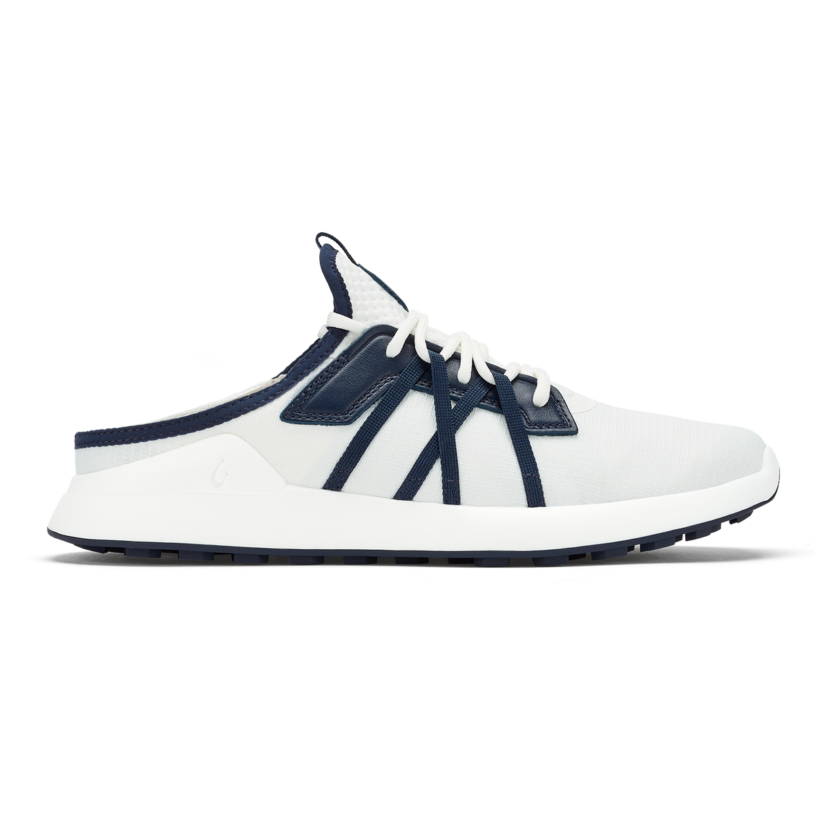 OluKai Manele Men’s Breathable Golf Shoes - Bright White / Mood Indigo