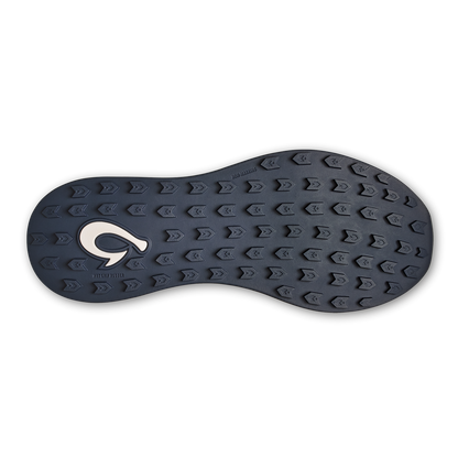 OluKai Manele Men’s Breathable Golf Shoes - Bright White / Mood Indigo