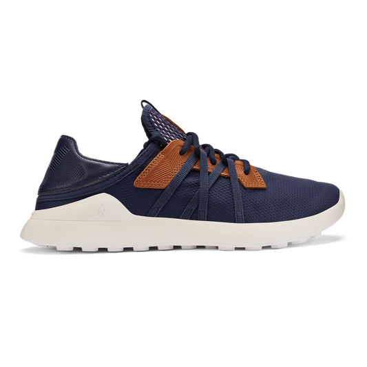 OluKai Manele Men’s Breathable Golf Shoes - Trench Blue