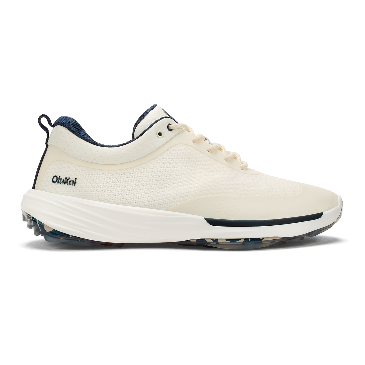 OluKai Mākena Men’s Waterproof Golf Shoes - White Sand