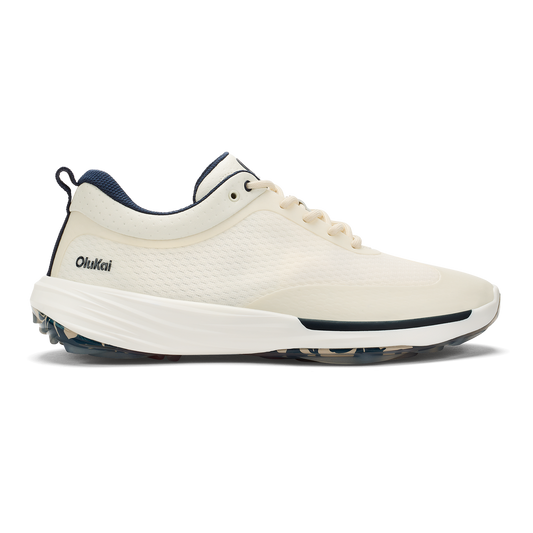 OluKai Mākena Men’s Waterproof Golf Shoes - White Sand