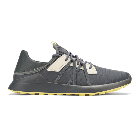 OluKai Manele Men’s Breathable Golf Shoes - Rock / Flower