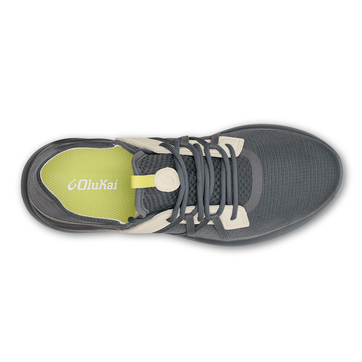 OluKai Manele Men’s Breathable Golf Shoes - Rock / Flower